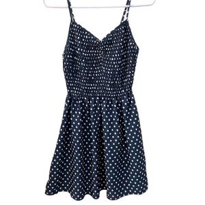 xhilaration polka dot fit flare dress